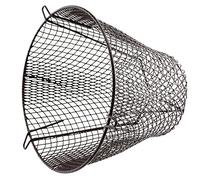 SPARES2GO Universal K6 Plastic Coated Terminal Guard Boiler Flue Cage 29cm | 11.5" / 290mm Diameter, All Weather Coating, Round Outlet Protector, Brown