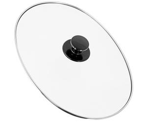 SPARES2GO Universal Large Oval Glass Lid & Knob Handle for 5.5L 6L 6.5L Slow ...