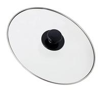 SPARES2GO Universal Oval Glass Lid & Knob Handle for 3.5L 5.5L Slow Cookers | Complete Replacement for Electric Cooking Pot