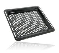 Spares2Go Universal Oven Baking Tray Crisper Holes 46Cm Non Stick Pizza Air Fryer Large