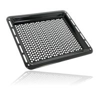 SPARES2GO Universal Oven Baking Tray Crisper Shelf for Neff 46cm Non Stick Pizza Air Fryer Holes Large