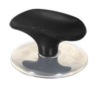 Spares2Go Universal Pan Lid Handle 6Cm Saucepan Slow Cooker Steamer Pot Knob (Black / Chrome Silver)