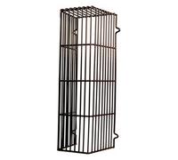 Spares2go Universal Plastic Coated Overflow Guard Boiler Relief Outlet Cage (16" x 4" x 4", Brown)