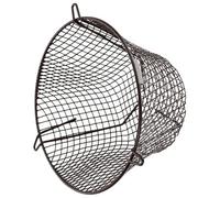 SPARES2GO Universal Plastic Coated Terminal Guard Round Boiler Flue Cage (7'' / 180mm) Brown