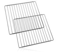 SPARES2GO Universal Refrigerator Adjustable Shelf Freezer Fridge Chrome Plated (Pack of 2)