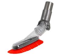 Spares2go Universal Soft Dusting Brush Vacuum Dust Attachment Tool (35mm) | Flexible Multi-Surface Cleaner Nozzle with 3.5cm Push Fit Connection, Perfect for Dusty Delicate Surfaces, Venetian Blinds