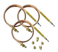 Spares2go Universal Thermocouple Kit & Fixings (600mm, Pack of 3)