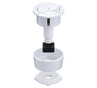 Spares2Go Universal Toilet Cistern Dual Flush Push Button Kit For 20mm 40mm 50mm 60mm Lid Hole (Gloss White)