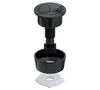 Spares2Go Universal Toilet Cistern Dual Flush Push Button Kit For 20mm 40mm 50mm 60mm Lid Hole (Matt Black)