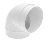 SPARES2GO Universal Tumble Dryer Bend Elbow Duct 90 Degree Vent Hose Pipe Tube Male Ducting Connector (4" / 100mm)