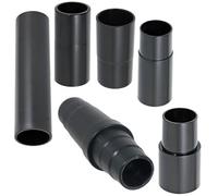 Spares2Go Universal Vacuum Adaptor Tool Dust Port Extractor 32mm 35mm 38mm Hose Adapter Sander Saw (Pack Of 6 Adaptors)