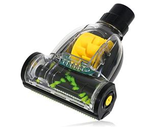 SPARES2GO Universal Vacuum Pet Hair Removal Mini Car Valet Turbo Brush Tool | Fits 32mm and 35mm Push-Fit Vacuum Rods or Hoses, Highly Effective Stubborn Dirt Cleaner Attachment Accessory