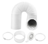 Spares2Go Universal Vent Hose 5" X 6M Pvc Insulated Air Conditioner Duct Outlet Pipe Extension Kit
