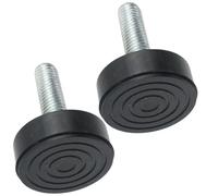 SPARES2GO Universal Washing Machine Adjustable Screw in Foot (Pack of 2, 8mm Thread)