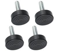 SPARES2GO Universal Washing Machine Adjustable Screw in Foot (Pack of 4, 8mm Thread)