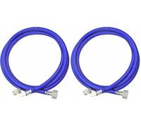 SPARES2GO Universal Washing Machine Cold Water Fill Inlet Pipe Feed Hose (2.5m) (Pack of 2)