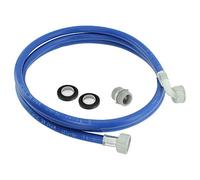 SPARES2GO Universal Washing Machine/Dishwasher Water Inlet Fill Hose 2.5m + 3/4" BSP Size Washer with Mesh Filter x 2