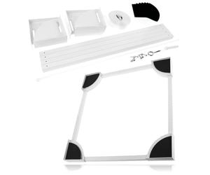 SPARES2GO Universal Washing Machine Tumble Dryer Stacking Kit Heavy Duty 54-64cm Reinforced Ratchet Straps Secure Mounting Brackets Anti-Vibration