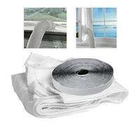 SPARES2GO AC Window Seal Vent Kit for Portable Air Con Conditioning Hose Universal