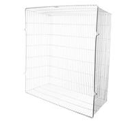 Spares2Go Universal Zinc Coated Terminal Guard Square Boiler Flue Cage (22'' X 22'' X 8'')