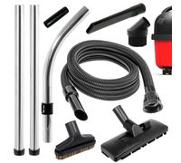 SPARES2GO Vacuum Hose Tool Brush Kit for Numatic Henry Hetty Vacuum Cleaner | Complete 1.8m / 32mm Tube Pipe, Chrome Rods, Floor Head, Mini Cleaning Tools, Crevice Nozzle, Dusting and Dirt and Brushes