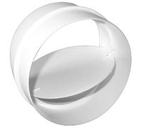 Spares2Go Vent Duct Valve Connector Tumble Dryer Non Return Flap (4" / 100mm)