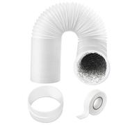 Spares2Go Vent Hose Extension Kit For Dimplex Portable Air Conditioners Aluminium Insulated Ac Pipe Duct (6M, 5" / 125mm)