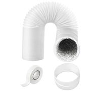 Spares2Go Vent Hose Extension Kit For Sanyo Portable Air Conditioners Aluminium Insulated Ac Pipe Duct (6M, 5" / 125mm)