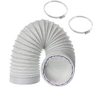 Spares2go Vent Hose Extension Pipe compatible with Electriq Air Conditioner Conditioning (3m 5") + Clips