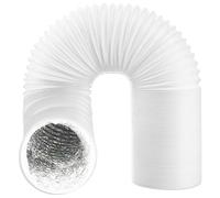 SPARES2GO Vent Hose for Bosch, fits Neff, fits Siemens Tumble Dryer PVC Aluminium Foil Insulated Duct Outlet Pipe (4" x 6m)