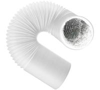 SPARES2GO Vent Hose for CDA Cooker Hood Extractor PVC Aluminium Foil Insulated Duct Outlet Pipe (5" x 2.5m)