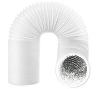 SPARES2GO Vent Hose for Hotpoint, fits Indesit, fits Creda Tumble Dryer PVC Aluminium Foil Insulated Duct Outlet Pipe (4" x 6m)