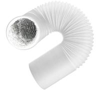SPARES2GO Vent Hose for Midea Air Con PVC Aluminium Foil Insulated Portable Air Conditioner Duct Outlet Pipe (5" x 2.5m)