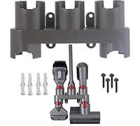 SPARES2GO Wall Mount Accessory Tool Storage Rack Holder Compatible with Dyson V15 SV22 Vacuum Cleaner
