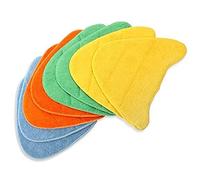 SPARES2GO Washable Cover Pads Compatible with Vax S5 S5C S6 S6S S7 S7-A S7 S7-AV Steam Cleaner Mop (Pack of 8)