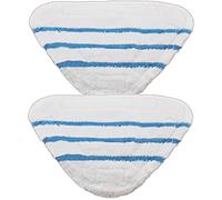 SPARES2GO Washable Microfibre Cover Pads Compatible with Bush SMB1501 SMB1501UK Steam Cleaner Mop (Pack of 2)