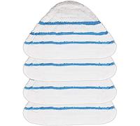 SPARES2GO Washable Microfibre Cover Pads Compatible with Goodmans 10-in-1 Steam Cleaner Mop (Pack of 4)