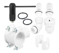 SPARES2GO Washing Machine Drain Out Dishwasher Waste Pipe Plumbing Kit | Fits 32mm (1¼") or 40mm (1½") Copper, Lead and Plastic pipes, Includes Cutting Tool, Seals, Spacers & Instructions