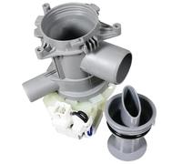 SPARES2GO Washing Machine Drain Pump 25W & Filter for Beko WDX WM5 WMD WMP Series