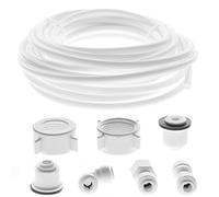 SPARES2GO Water Supply Pipe Tube + Fridge Connector Kit for Maytag/Amana American Style Double Fridge/Refrigerator (1/4" Pipe)