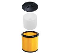 SPARES2GO Wet & Dry Cartridge + Foam Sleeve Filter Kit compatible with Lidl Parkside PNTS 1250 1300 1400 1500 Vacuum Cleaner