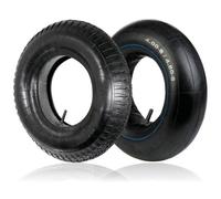 Spares2Go Wheelbarrow Wheel Tyre (4.00-8 4.80-8, 35Psi) 9Inch + Inner Tube X 2