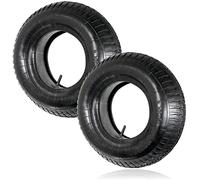 Spares2go Wheelbarrow Wheel Tyre and 35PSi Inner Tube (3.50-8, Pack of 2)