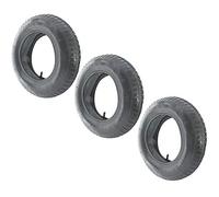SPARES2GO Wheelbarrow Wheel Tyre and Inner Tube (3.50-8, 35PSi, Pack of 3)