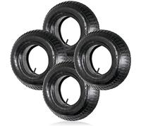 SPARES2GO Wheelbarrow Wheel Tyre and Inner Tube (3.50-8, 35PSi, Pack of 4)