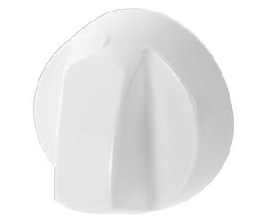 Spares2go White Control Knob for Bush Oven Cooker & Hob (+ 4 Adaptors)