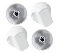 Spares2Go White Control Knob Switch For Hotpoint Hot-Ari Sh33 Sh33W Sh33Ws Oven Cooker X 4