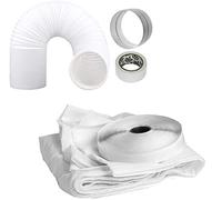 SPARES2GO Window Seal Kit + 3 Metre Vent Hose, Tape + Adapter for Portable Air Conditioning Units