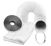 SPARES2GO Window Seal Kit 3m for Air Conditioning with 6m 150mm Hose for Portable AC Unit