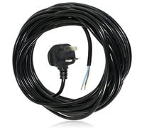 SPARES2GO XL Extra Long 12M Metre Black Cable Mains Power Lead for Hoover Vacuum Cleaner (UK Plug)
